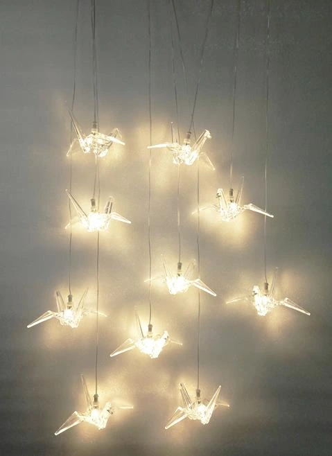 Acrylic Aero Bird with LED Light 20x15cm